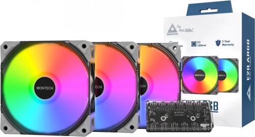 Montech E28 ARGB 3 in 1 Black