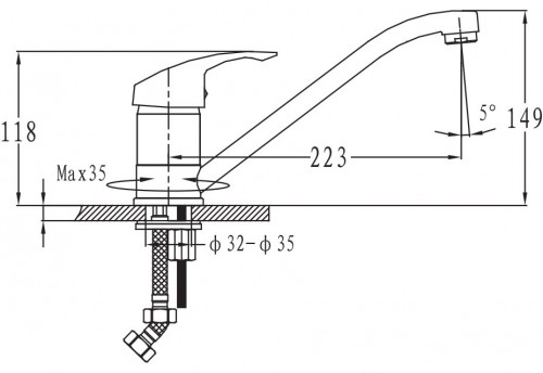 Чертеж с размерами