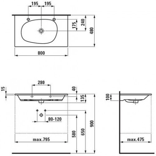Чертеж с размерами