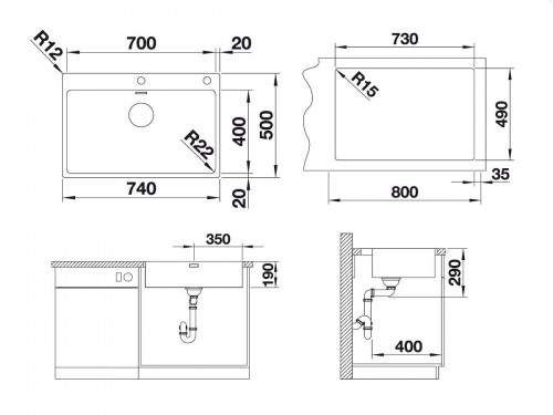 Blanco Andano 700-IF/A