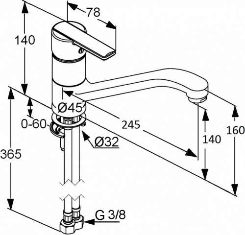 Чертеж с размерами
