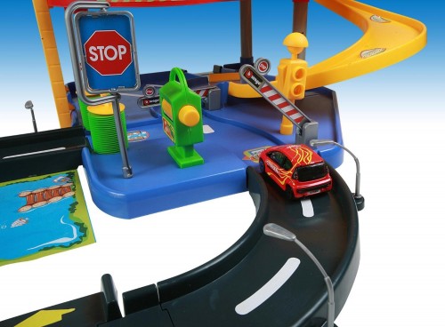 Автотрек / железная дорога Bburago GoGears Parking Playset