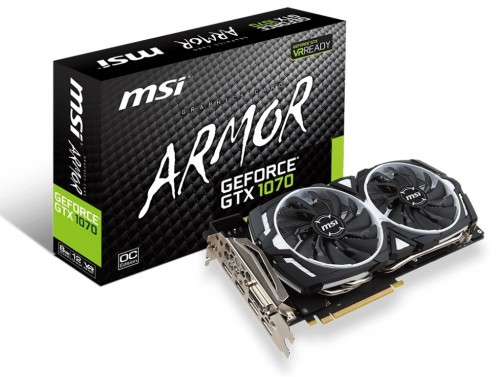 Видеокарта MSI GTX 1070 Armor 8G OC