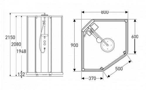 Ido Showerama 10-5 80x90