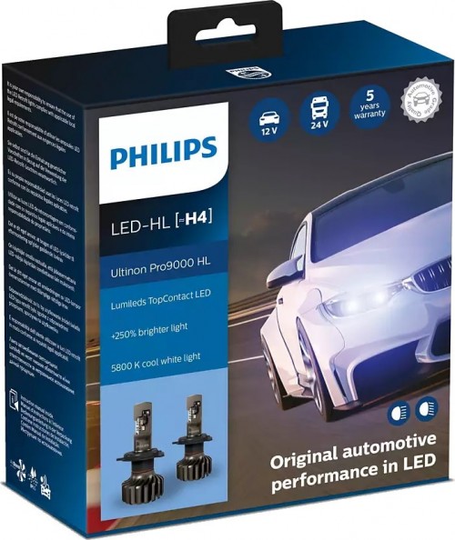 Philips Ultinon Pro9000 LED H4 2pcs