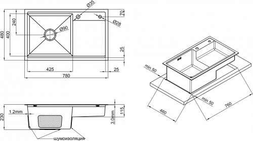 Q-tap D78x48 L 3.0/1.2