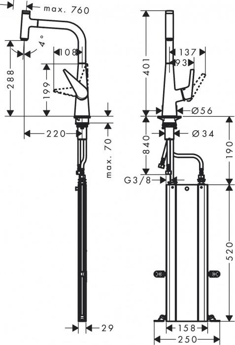 Hansgrohe Talis Select M51 73853000