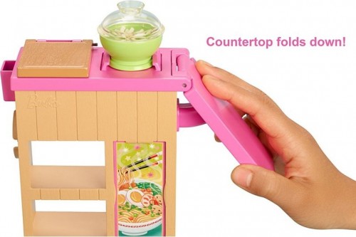 Barbie Noodle Bar Playset with Brunette GHK44