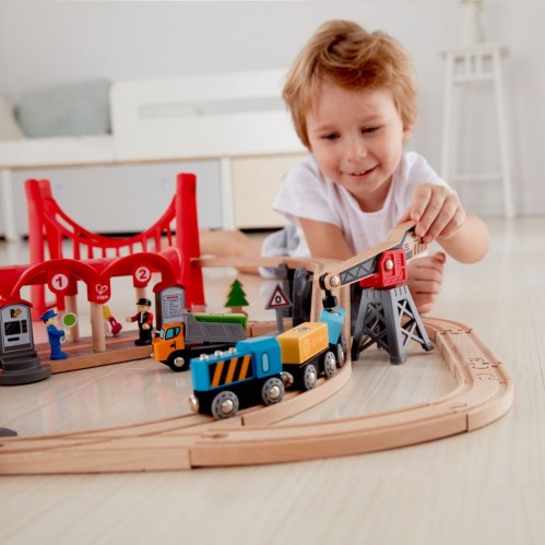 Hape Busy City Rail Set E3730