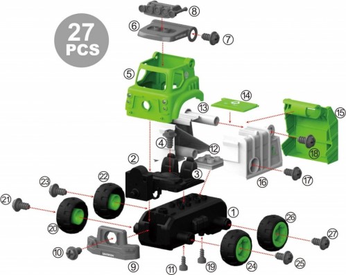 DIY Spatial Creativity Garbage Truck LM8041-SZ-1