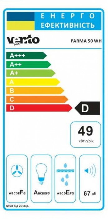 VENTOLUX Parma 50 WH