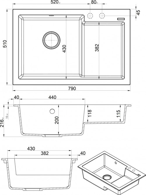 Fabiano Cubix 79x51 K 8221.201.0960