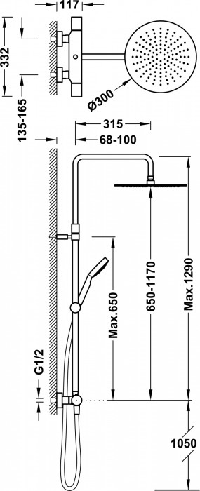 Tres Thermostatic 06121001