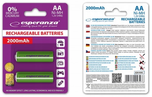 Esperanza 2xAA 2000 mAh