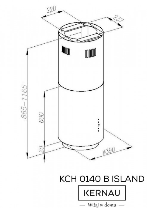 Kernau KCH 0140 B Island Kitchen Connect