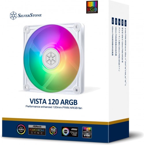 SilverStone Vista 120 ARGB White