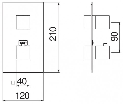 Nobili Rubinetterie Seven WE00102/QCR