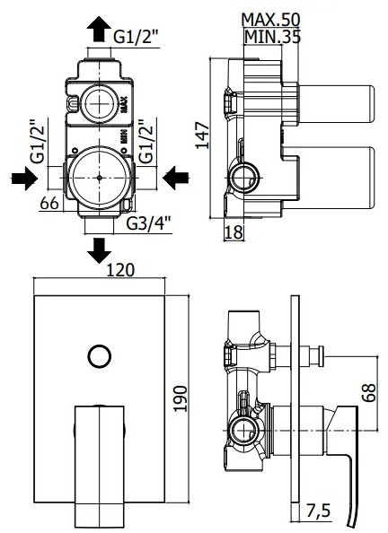 Paffoni Elle EL015NO/M