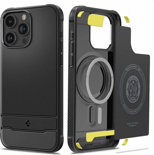 Spigen Rugged Armor with MagSafe for iPhone 15 Pro