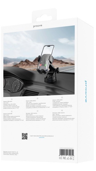 Proove Crystal Clamp Suction Type Car Mount