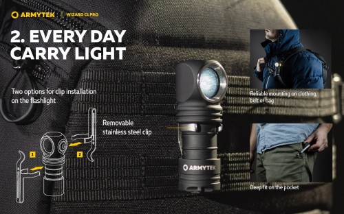 ArmyTek Wizard C1 Pro Magnet USB Warm