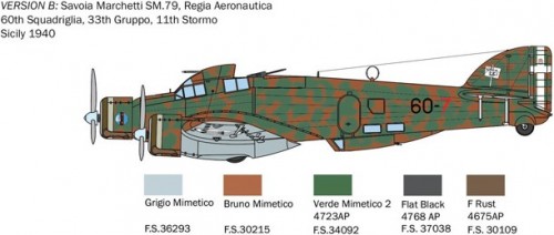 ITALERI S.79 Sparviero Bomber Version (1:72)