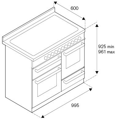 Bertazzoni PRO106L3EXT