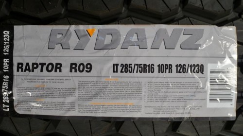 Rydanz Raptor R09 A/T