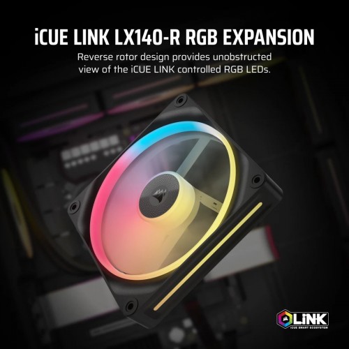 Corsair iCUE LINK LX140-R RGB PWM Reverse White