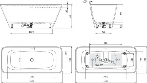 PAA Quadro 159x70 VAQUA/00