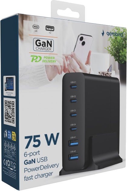 Gembird TA-UC-2A4C-PD75-01