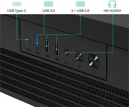 QUBE FORT ARGB Black