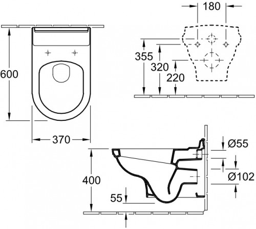Чертеж с размерами