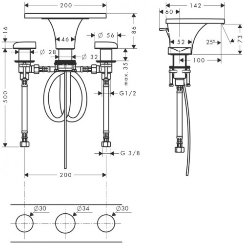Чертеж с размерами