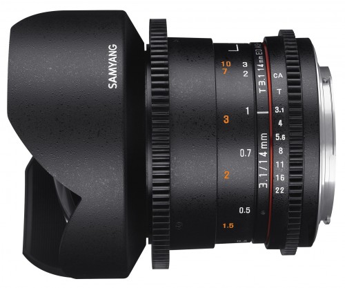 Объектив Samyang 14mm T3.1 ED AS IF UMC VDSLR II