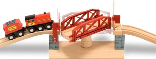 Автотрек / железная дорога Melissa&Doug Swivel Bridge Train