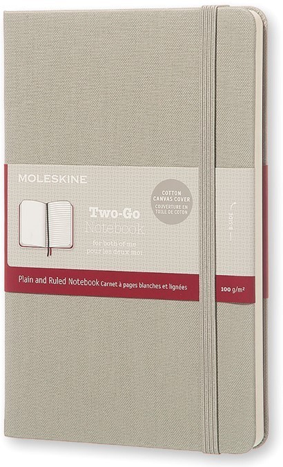 Moleskine Two-Go Notebook Grey