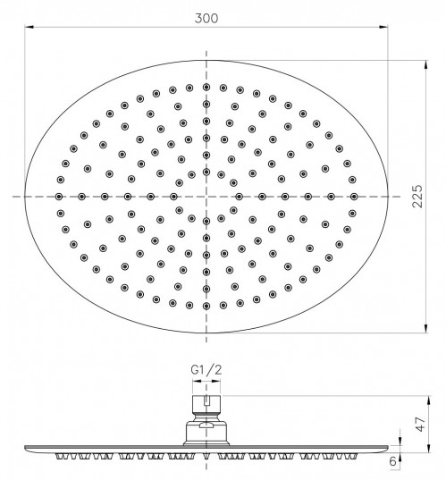 Чертеж с размерами Imprese S300225SS6