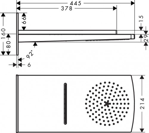 Hansgrohe Raindance Rainfall 180 28433