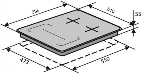 VENTOLUX HG 622 B9G CS FI BK