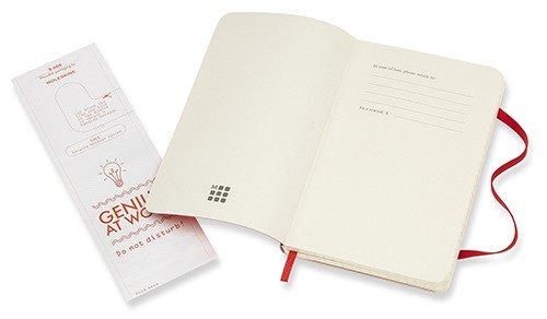 Moleskine Squared Notebook Pocket Soft Red