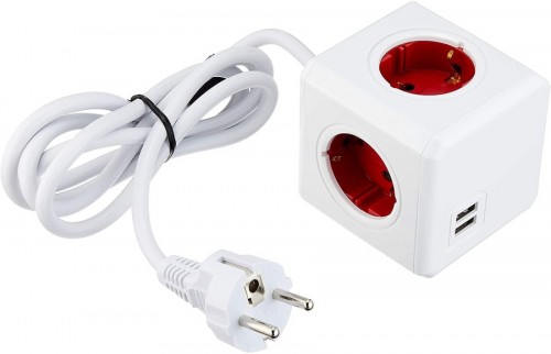 Allocacoc PowerCube Extended USB 1402RD/DEEUPC