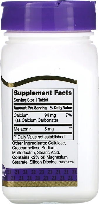 21st Century Melatonin 5 mg