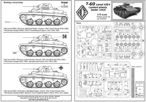 Ace Soviet Light Tank T-60 (1:72)