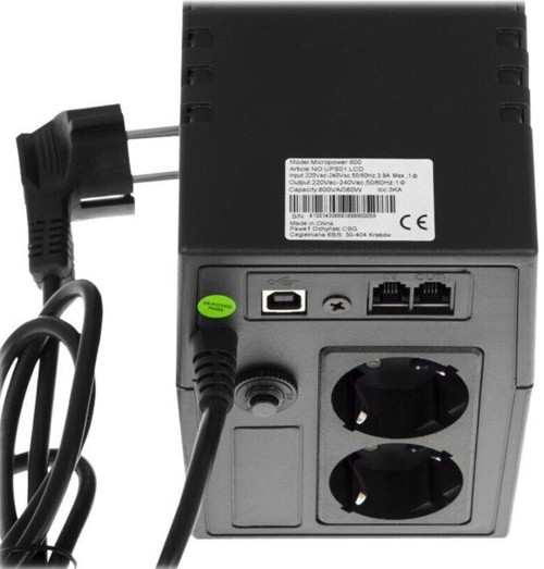 Green Cell PowerProof 600VA 360W (UPS01LCD)