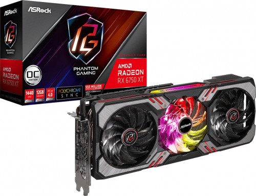 ASRock Radeon RX 6750 XT Phantom Gaming D 12GB OC