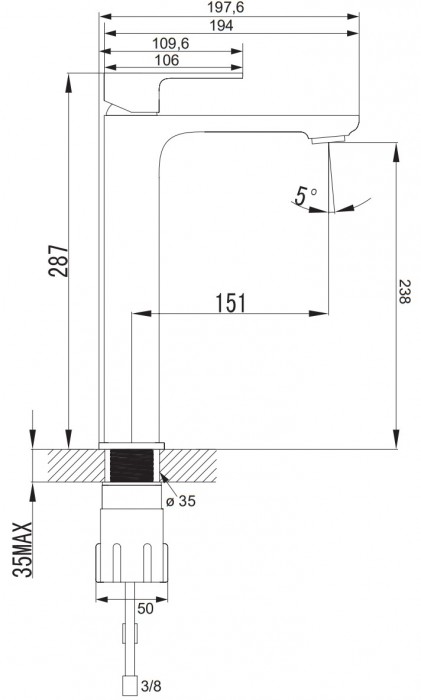 Omnires Apure AP2212CR