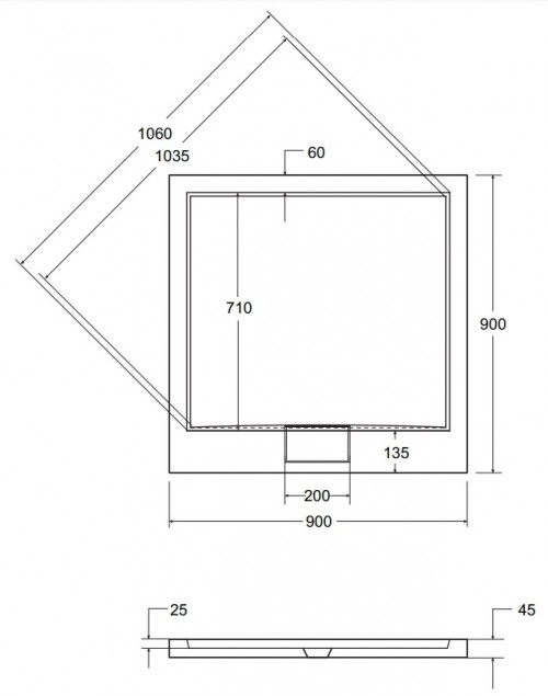 Besco Axim UltraSlim 90x90 BAX-90-KW