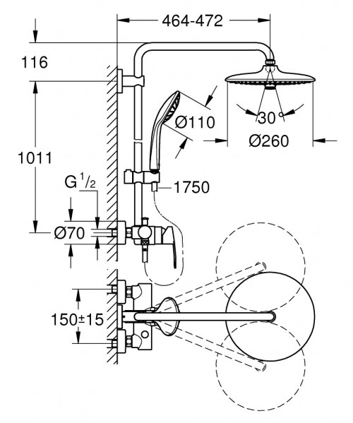 Grohe Vitalio Joy System 260 27684001