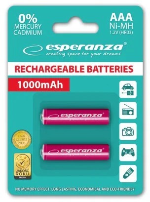 Esperanza 2xAAA 1000 mAh